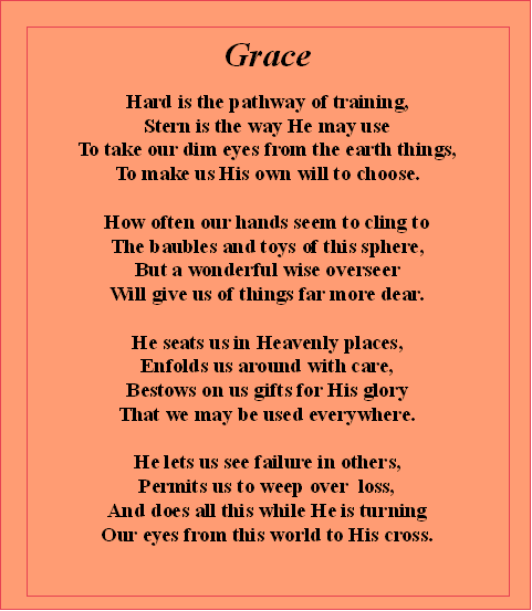 Christian Poem Grace Dailystrength